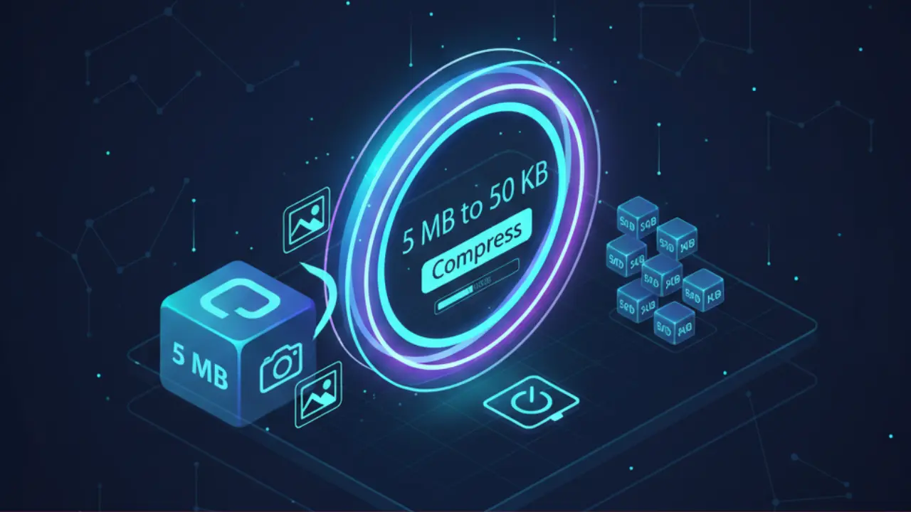 Compress 5 MB photo to 50 kb